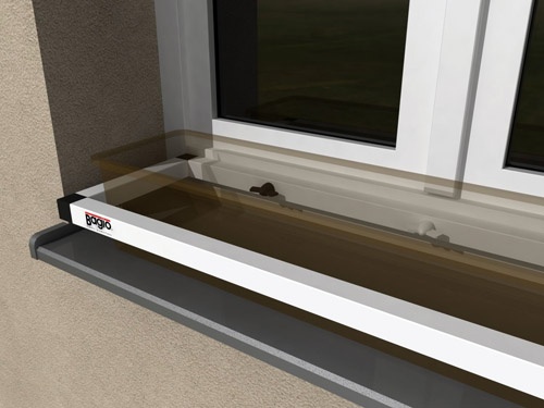 DRŽÁK KVĚTINOVÉHO TRUHLÍKU na okno bez vrtání